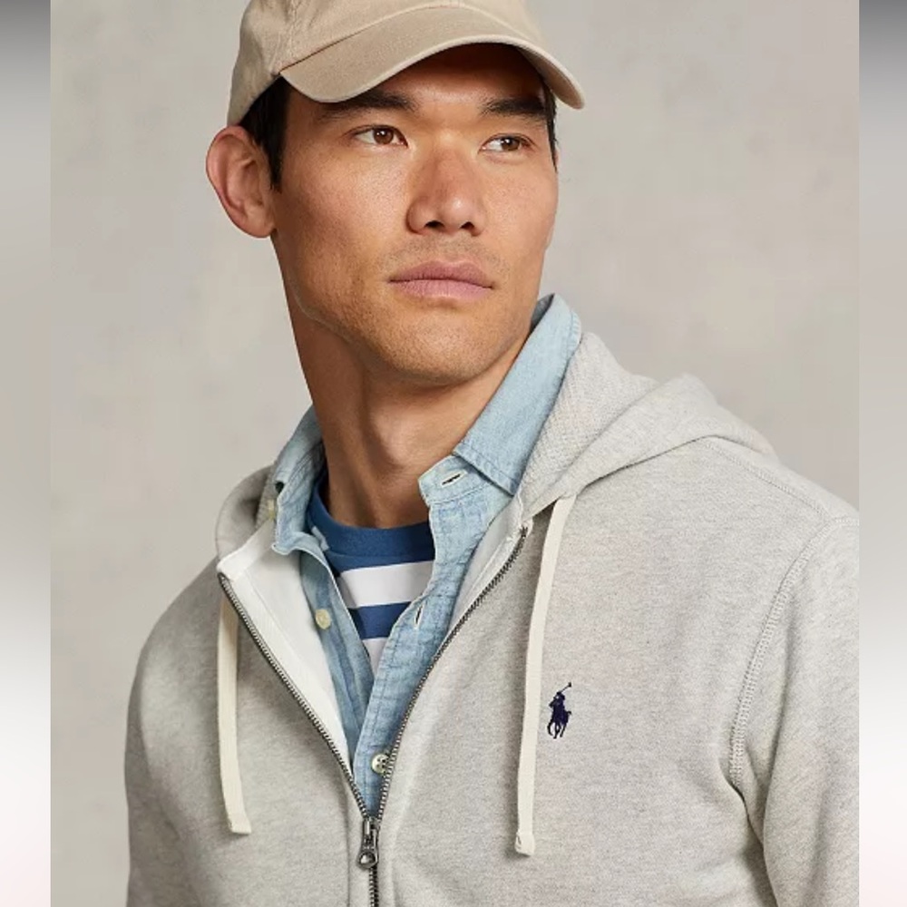 Polo by Ralph Lauren Light Gray Zip-Up Sweater - Picture 2 of 3